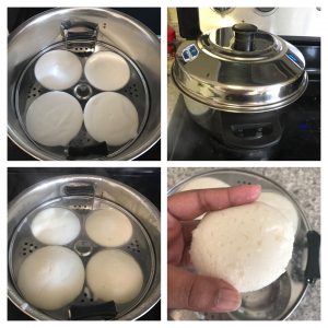 Steam basmati idli