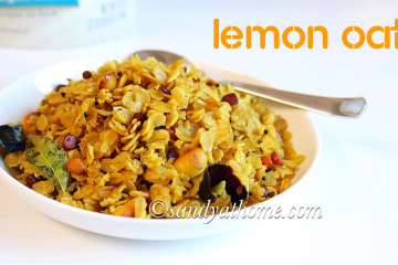 lemon oats recipe, indian oats