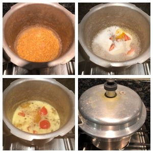 pressure cook toor dal