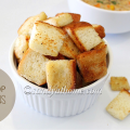 homemade croutons, croutons