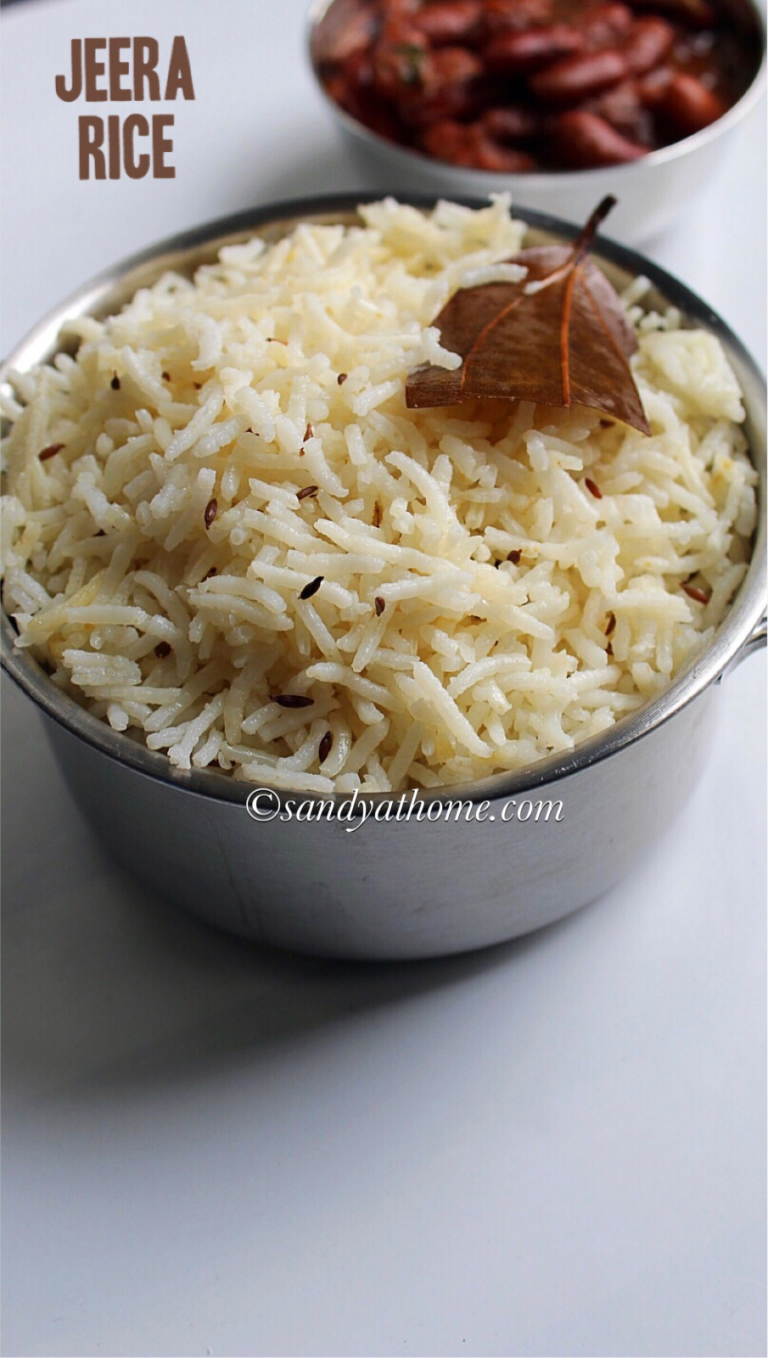 Jeera rice recipe, How to make jeera rice Sandhya's recipes