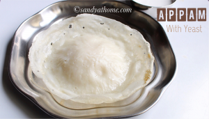 kerala style appam, palappam