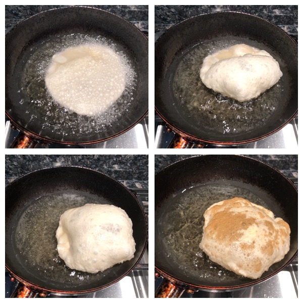 Fry poori in oil