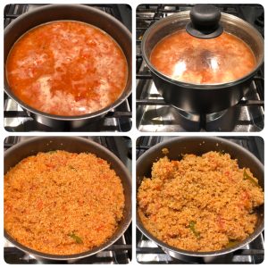 Cook quinoa