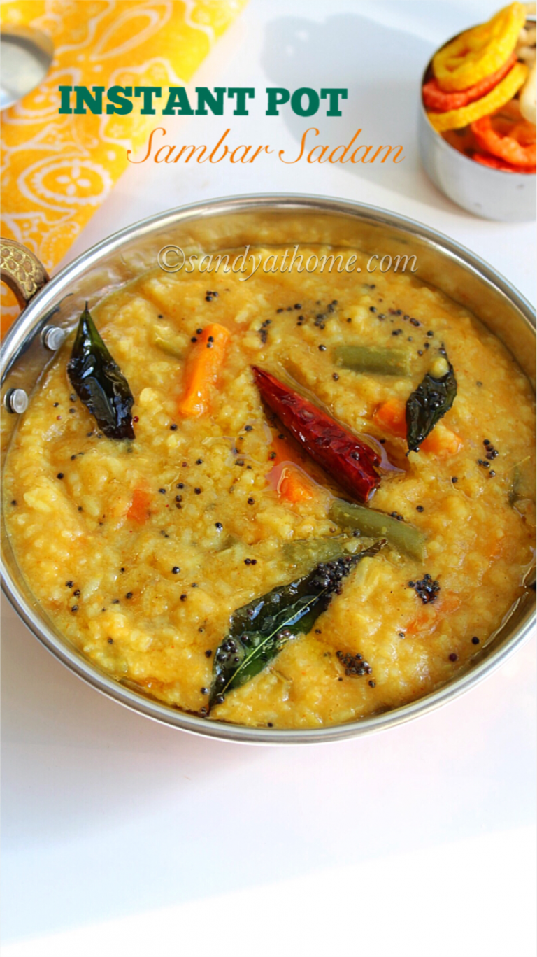 Instant pot sambar sadam, Instant pot indian recipes Sandhya's recipes