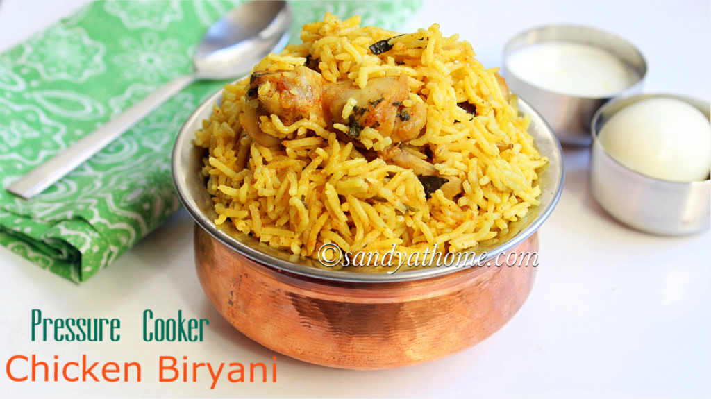Easy pressure online cooker chicken biryani