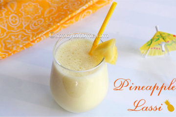 pineapple lassi recipe, lassi