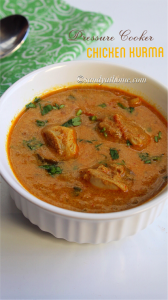 pressure cooker chicken kurma