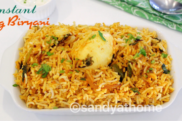 biryani, instant egg biryani