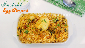 instant egg biryani, biryani