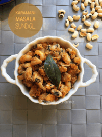 Karamani sundal, Black eyed peas sundal recipe