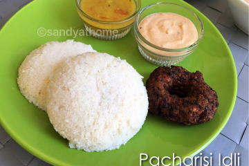 raw rice idli, pacharisi idli