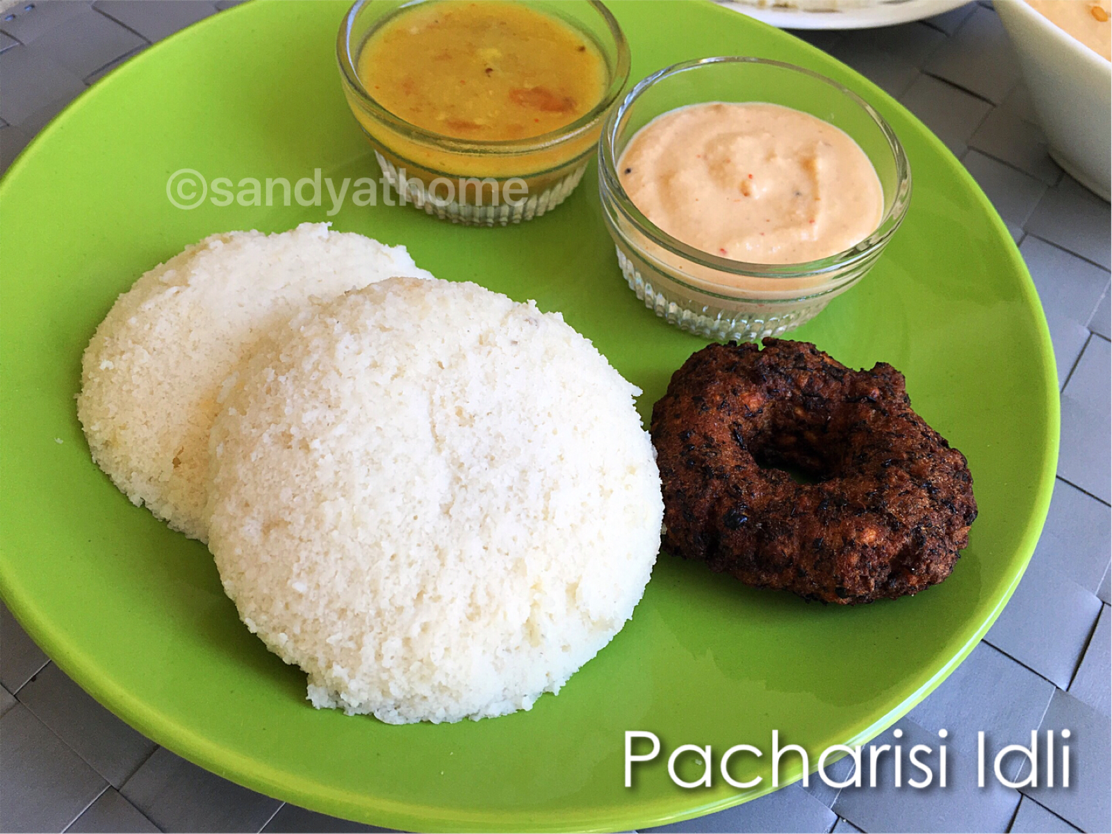 raw rice idli, pacharisi idli