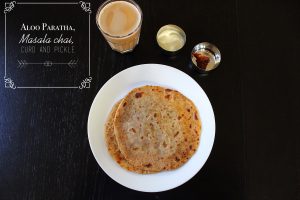 Aloo paratha, Masala chai, Indian breakfast