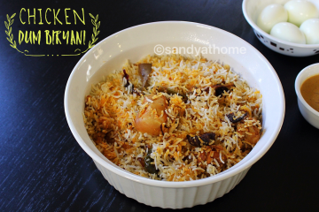 chicken dum biryani, dum biryani