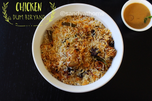 chicken dum biryani, dum biryani