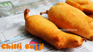 Chilli bajji, Mirchi bajji recipe, Milagai bajji