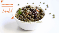 Green chana sundal, Chana sundal, Chickpeas sundal