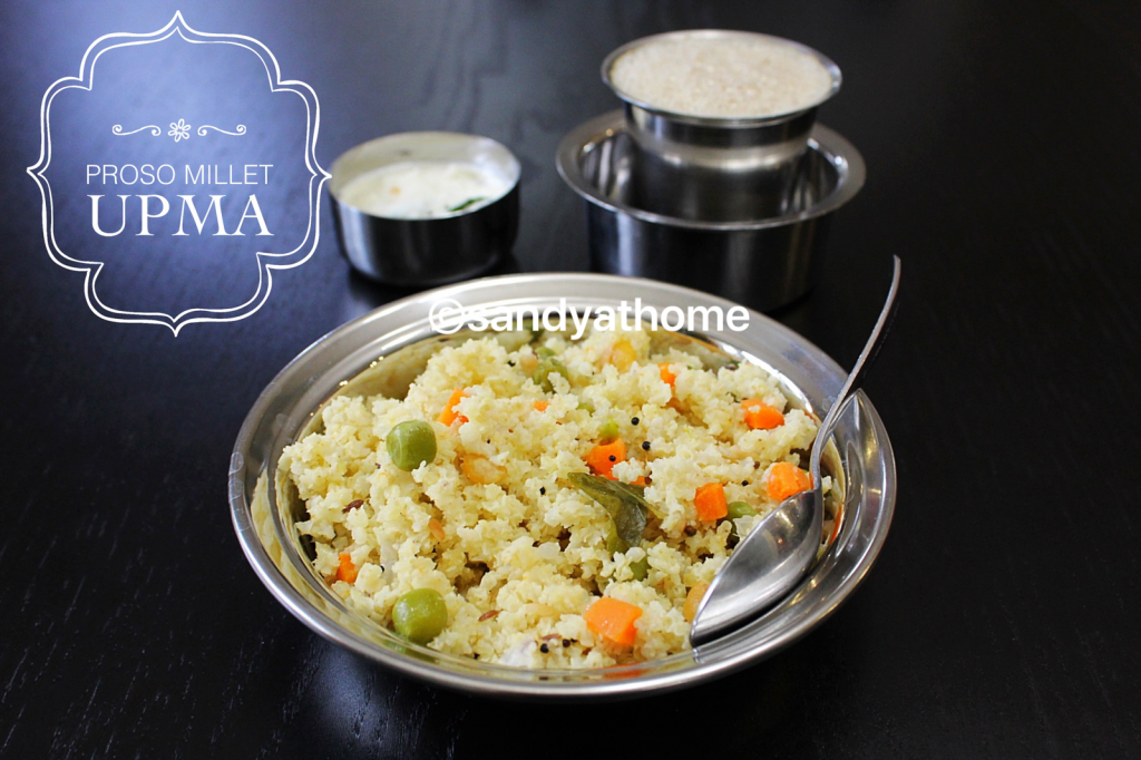 Proso millet upma, Millet recipes Sandhya's recipes