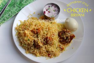 Restaurant style chicken biryani, Chicken dum biryani