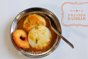 idli sambar, vada