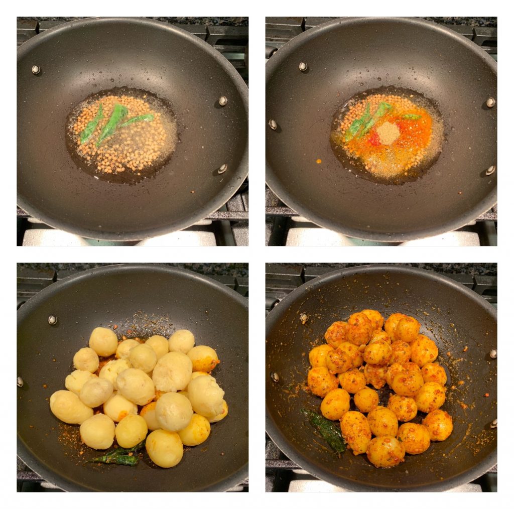 Baby potato fry, Small potato fry recipe - Sandhya's recipes
