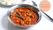 Prawn pepper kuzhambu recipe, Prawn kuzhambu
