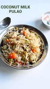 pulao with coconut milk