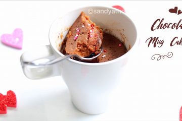 Eggless chocolate mug cake