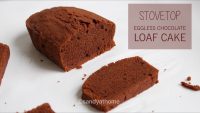 Stovetop eggless chocolate cake, Chocolate loaf cake