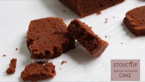 eggless chocolate cake