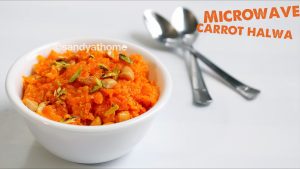 microwave gajar ka halwa