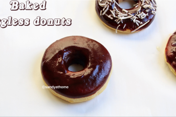 baked eggless donuts