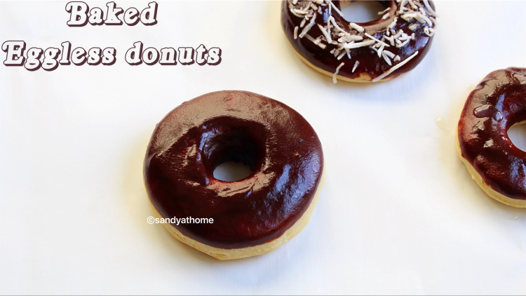 baked eggless donuts