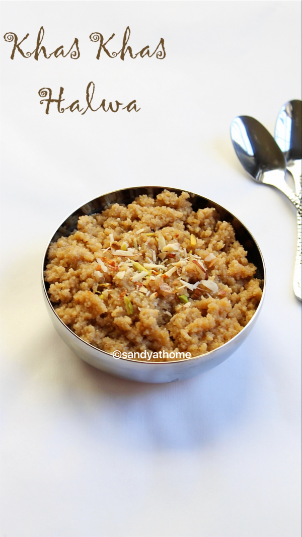Khas khas halwa recipe, Poppy seeds halwa Sandhya's recipes
