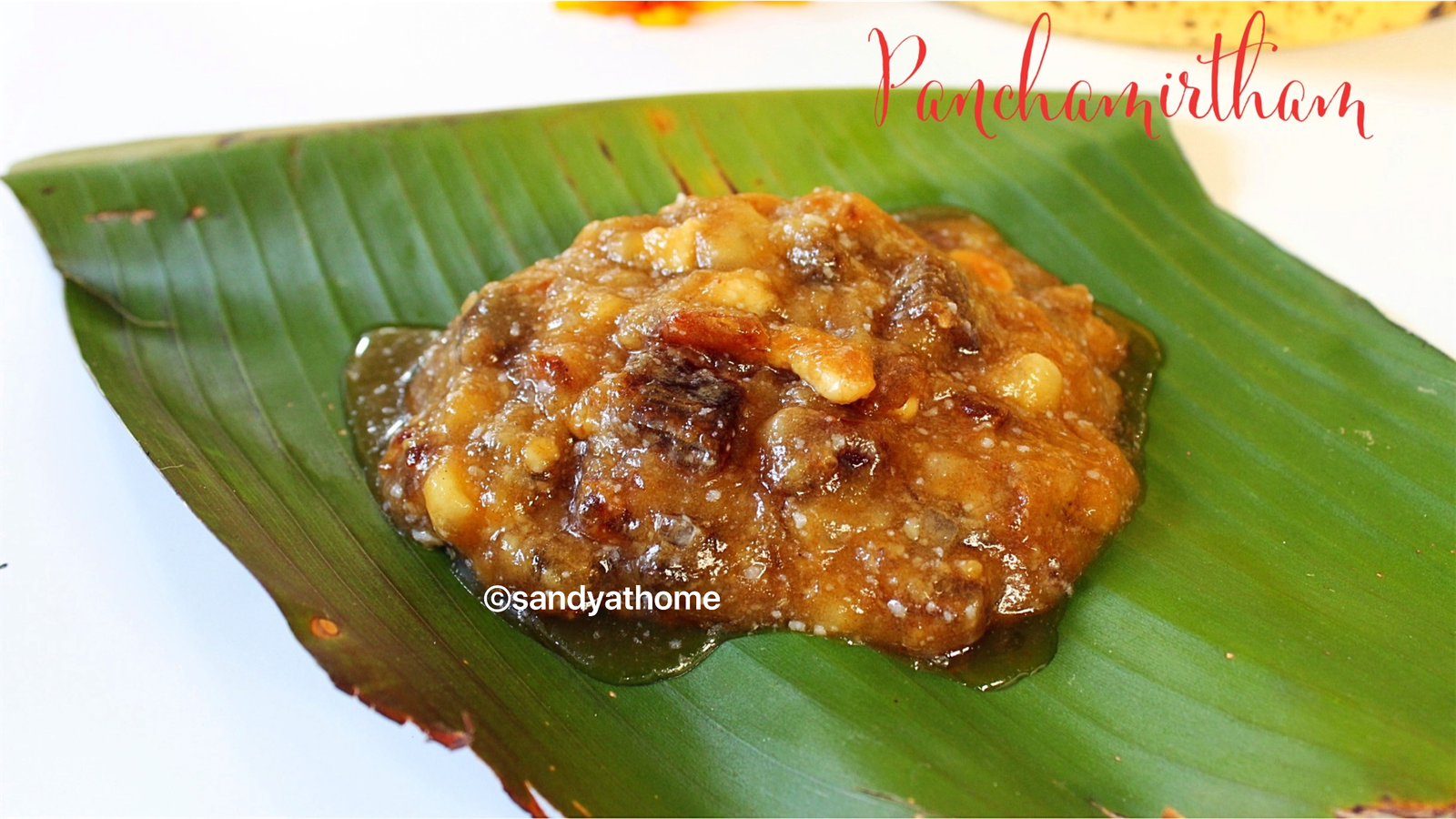 Panchamirtham recipe, Panchamrut, Panjamirtham