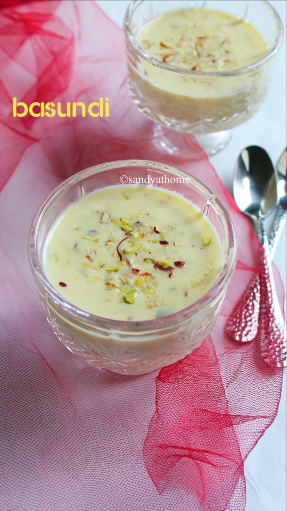 basundi sweet