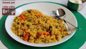 instant pot little millet brinji