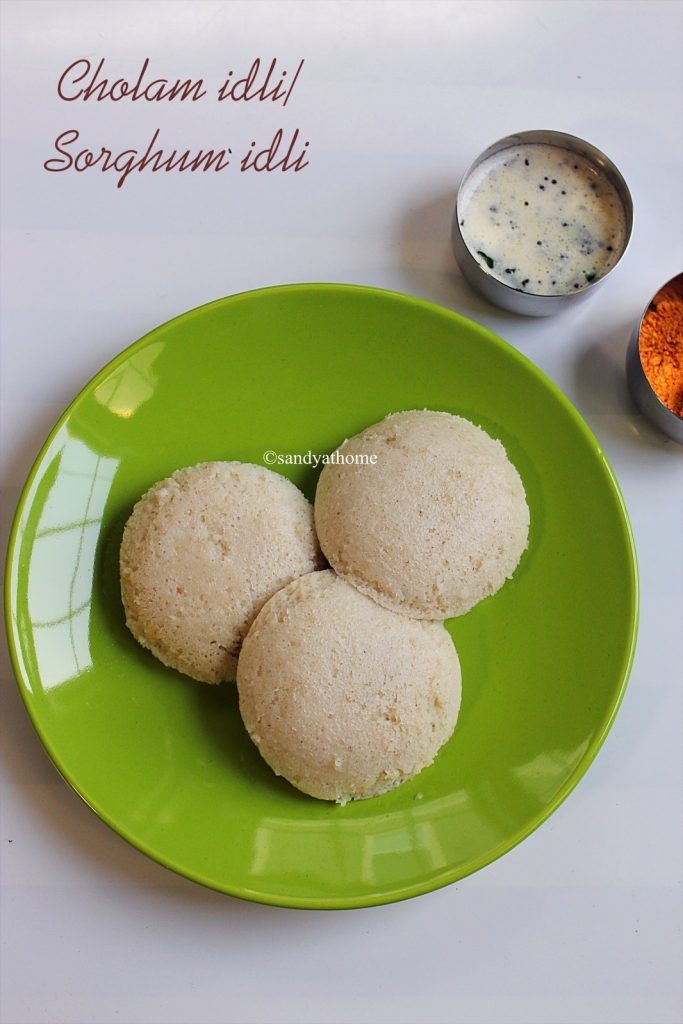 sorghum idli, cholam idli, millet idli