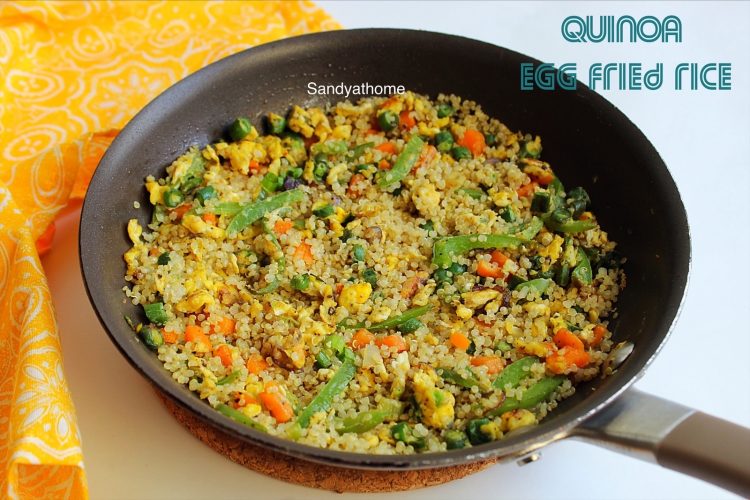 Quinoa Egg Fried Rice Recipe Indian Quinoa Recipes Sandhya S