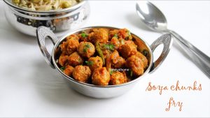 soya chunk fry recipe