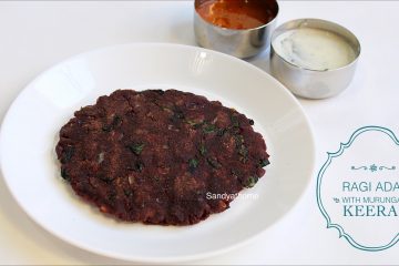 ragi murungai keerai adai