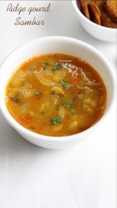 ridge gourd sambar