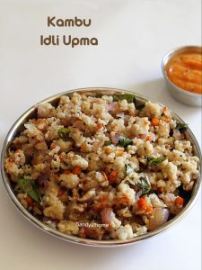 millet idli upma