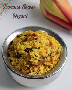 banana flower biryani