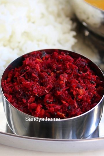 beetroot thoran recipe