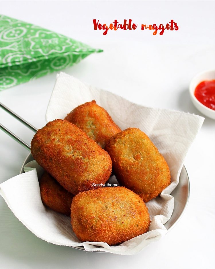 Veg nuggets recipe, Homemade vegetable nuggets Sandhya's recipes