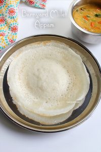 millet appam without yeast
