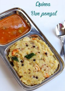 quinoa pongal recipe