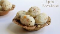 Upma kozhukattai recipe, Rice rava kozhukattai